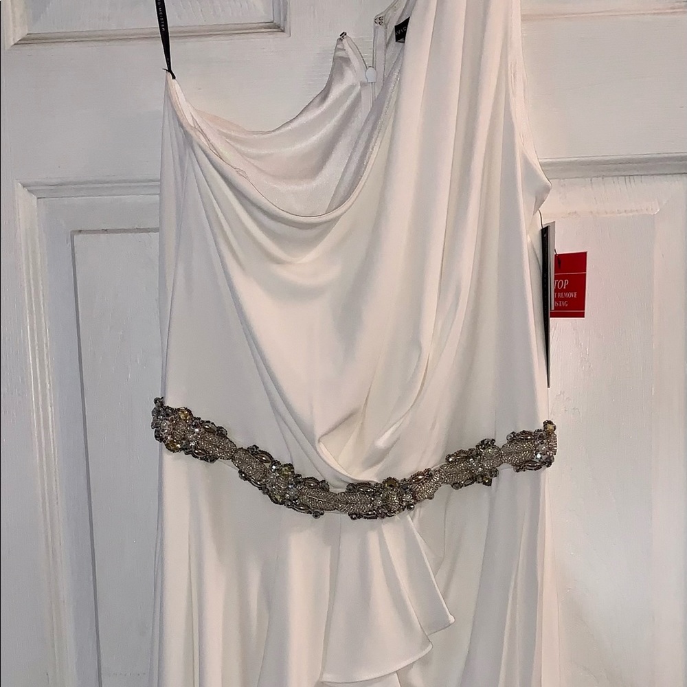 David Meister white dress